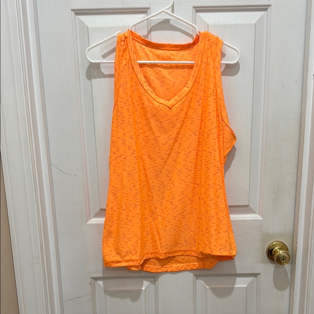 Bright Orange Sleeveless Women's Top